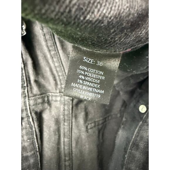 Fashion Nova Men Black Distressed Skinny Jeans Sz 36 Ripped Knee Zip Ankle - Picture 4 of 9